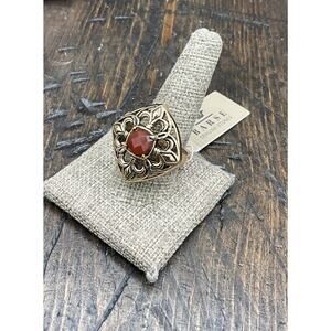 Barse Monte Cristo Ring- Carnelian- Bronze- 10- NWT
